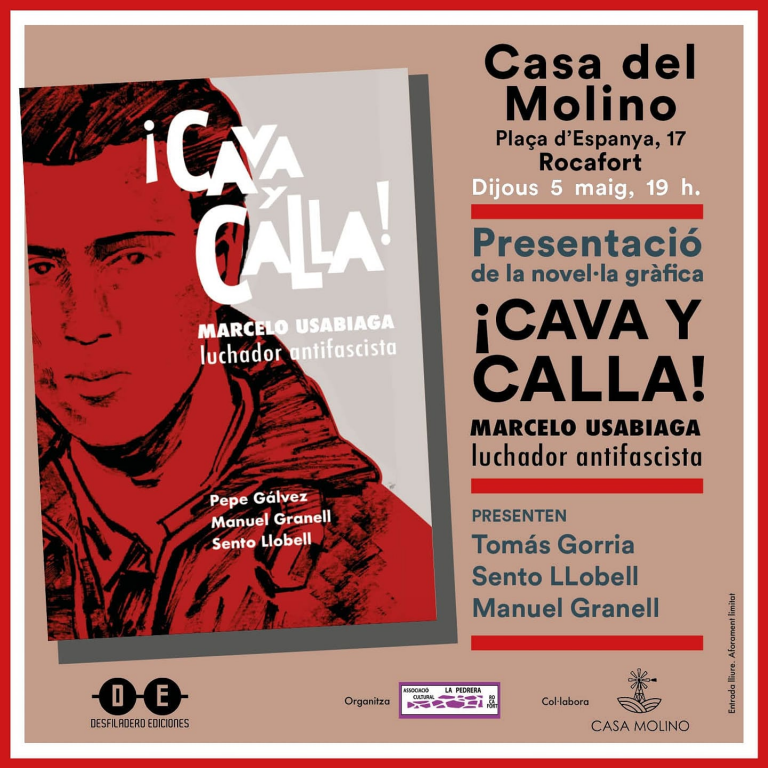 Presentació de la novel·la gràfica, Cava y calla!, de Sento Llobell i Manuel Granell.