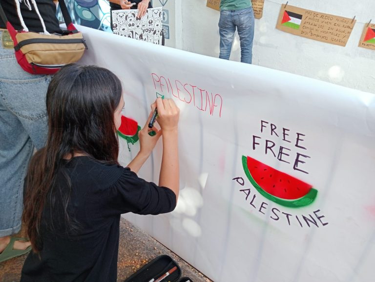 Pancartas pro Palestina