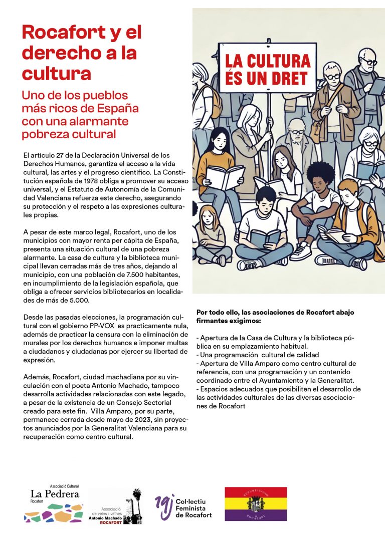 Rocafort i el dret a la cultura